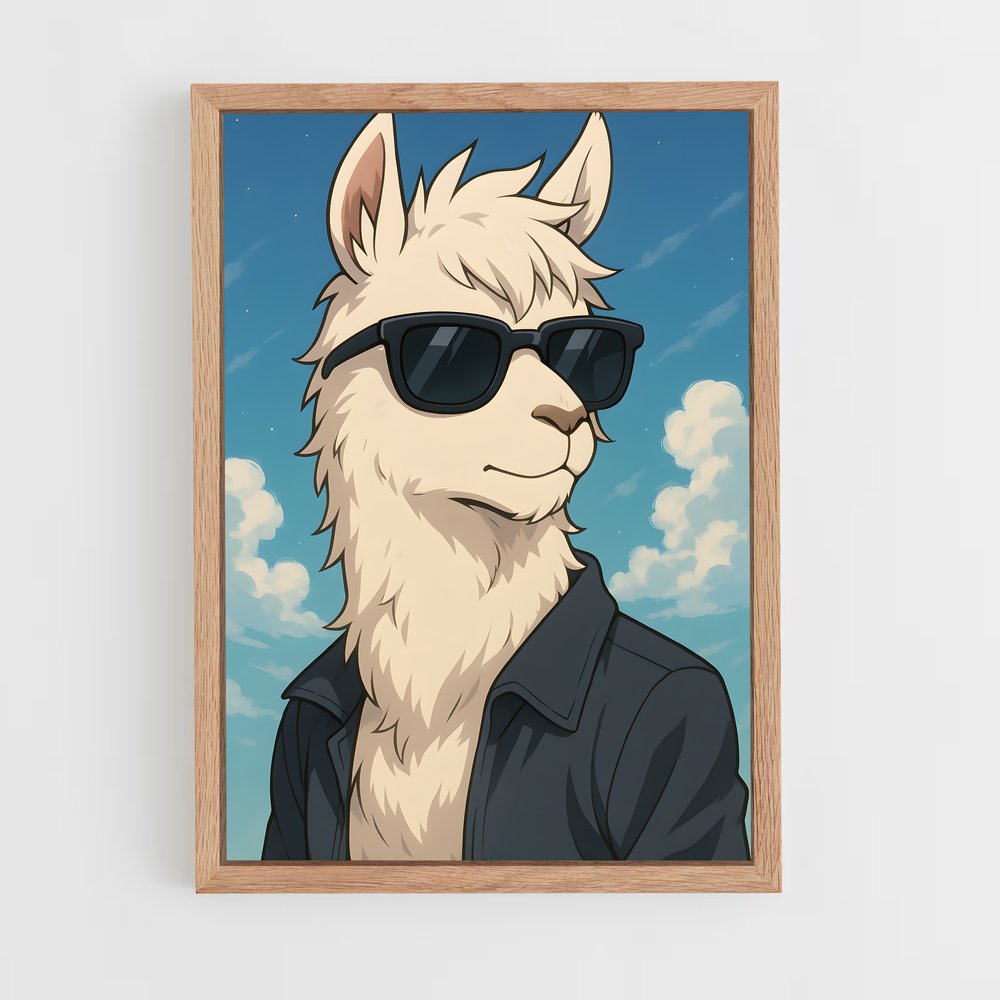 ap-llama-1 cadre Bois clair
