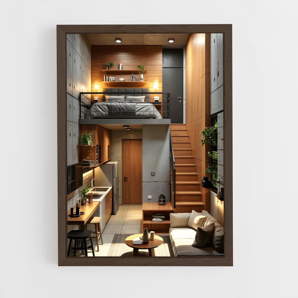 ap-loft-3 cadre Bois foncé