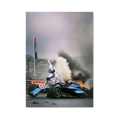 Poster Flamme sur la Piste