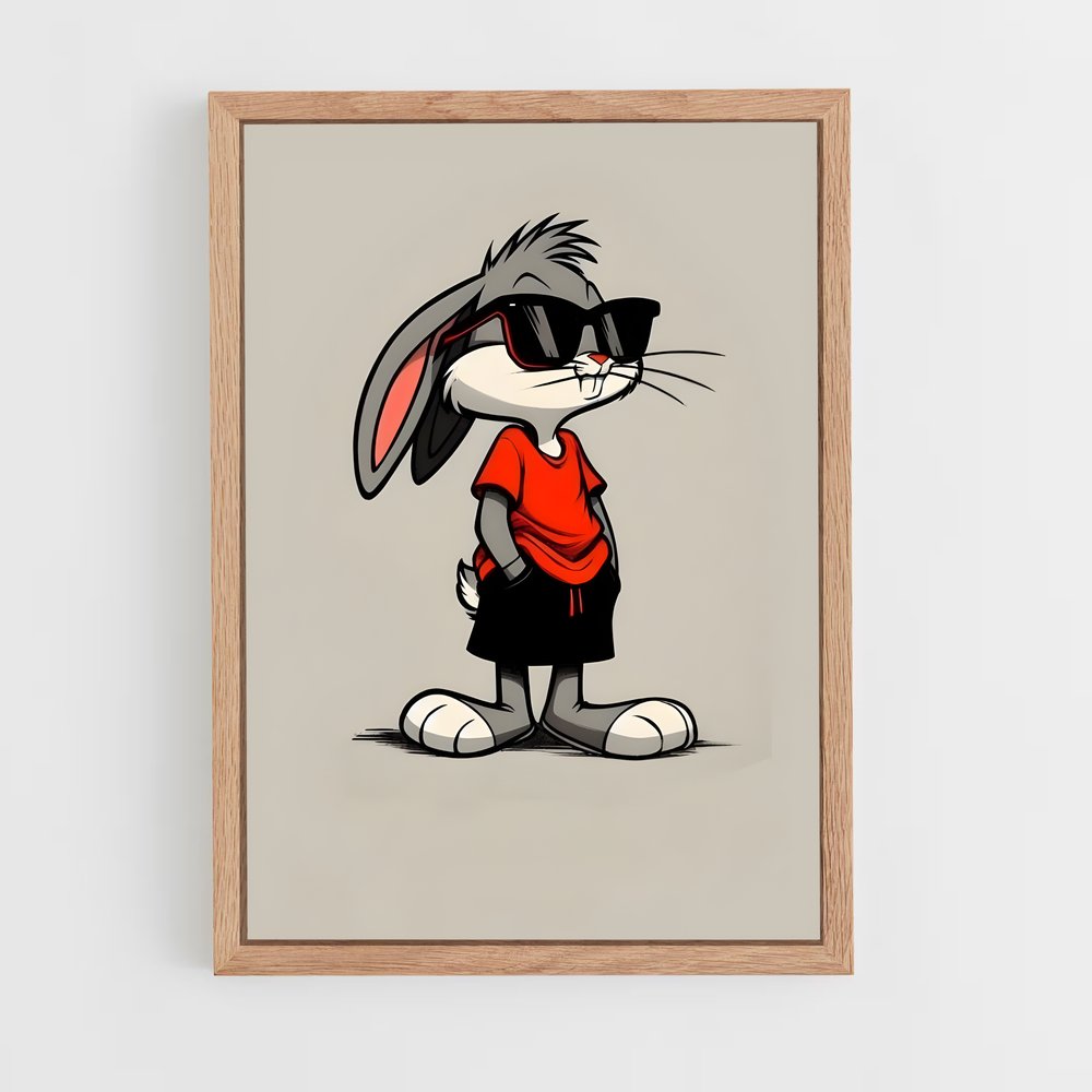ap-looney tunes-2 cadre Bois clair