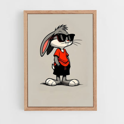ap-looney tunes-2 cadre Bois clair