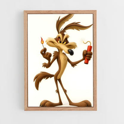 ap-looney tunes-5 cadre Bois clair