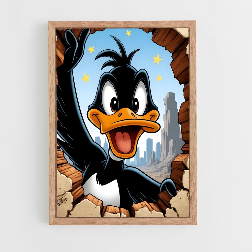 ap-looney tunes-6 cadre Bois clair
