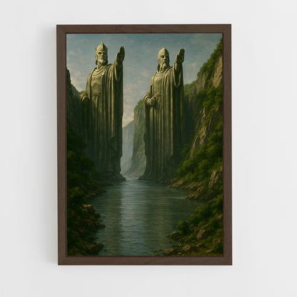 ap-lord of the rings-4 cadre Bois foncé