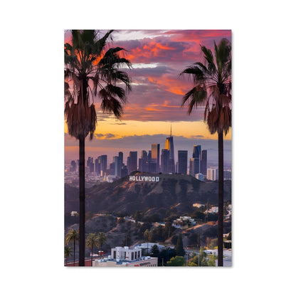 Poster Sunset Over Hollywood