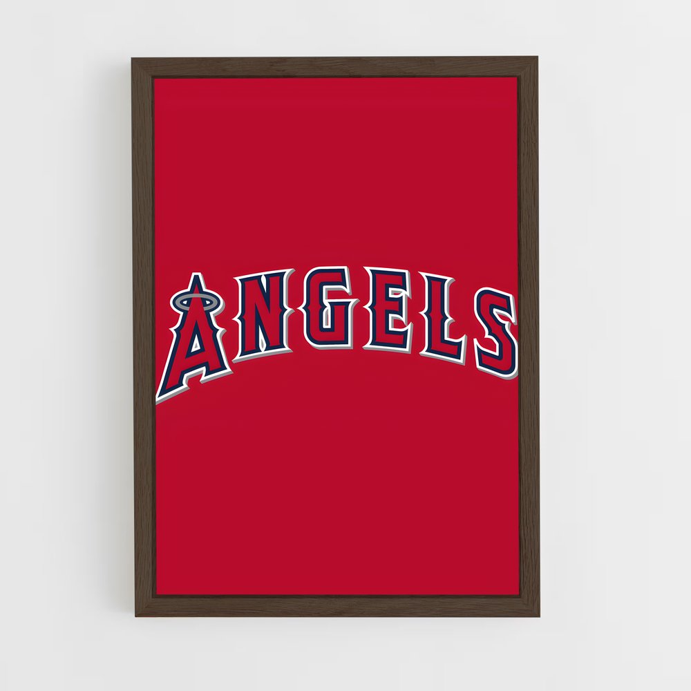ap-los angeles angels-1 cadre Bois foncé