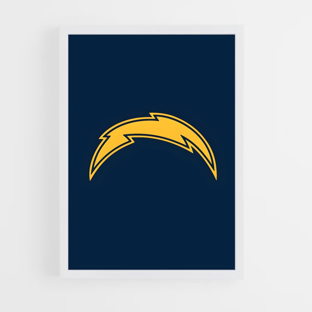 ap-los angeles chargers-4 cadre Blanc