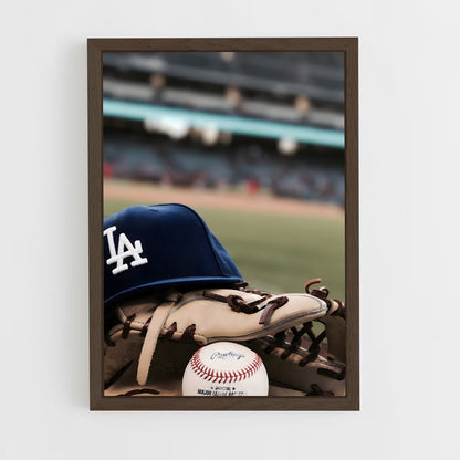ap-los angeles dodgers-1 cadre Bois foncé