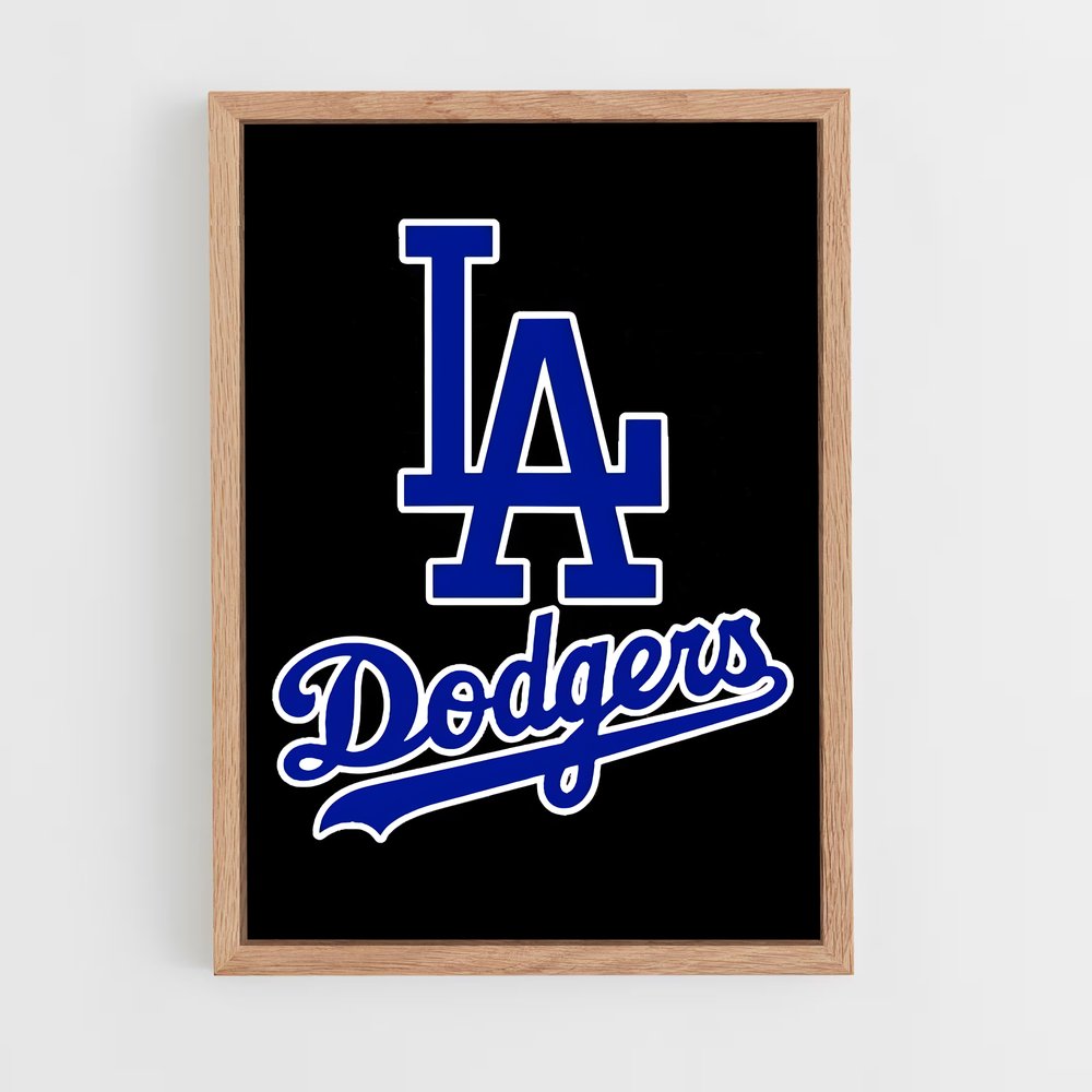 ap-los angeles dodgers-3 cadre Bois clair