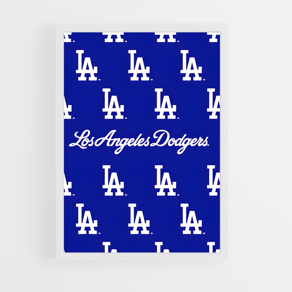 ap-los angeles dodgers-8 cadre Blanc