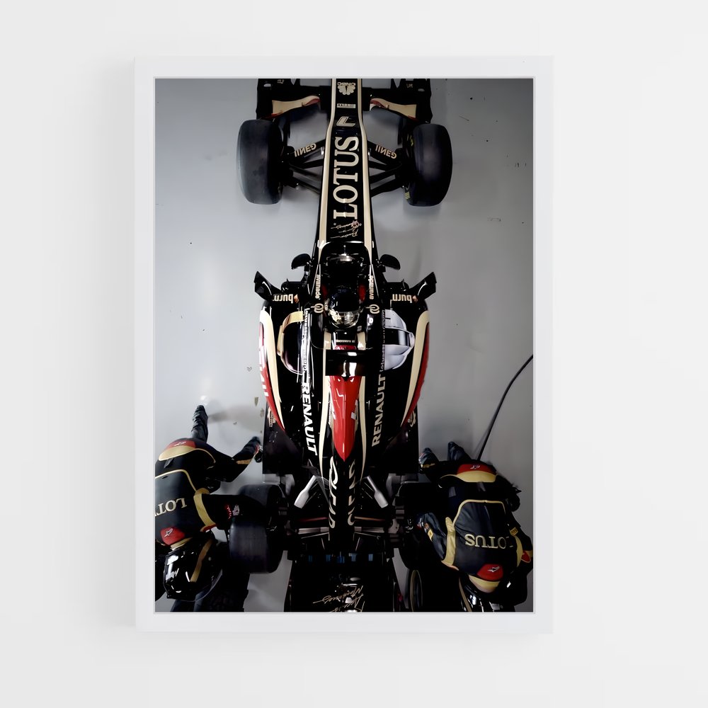 ap-lotus f1 team-4 cadre Blanc