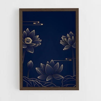 ap-lotus patterns-2 cadre Bois foncé