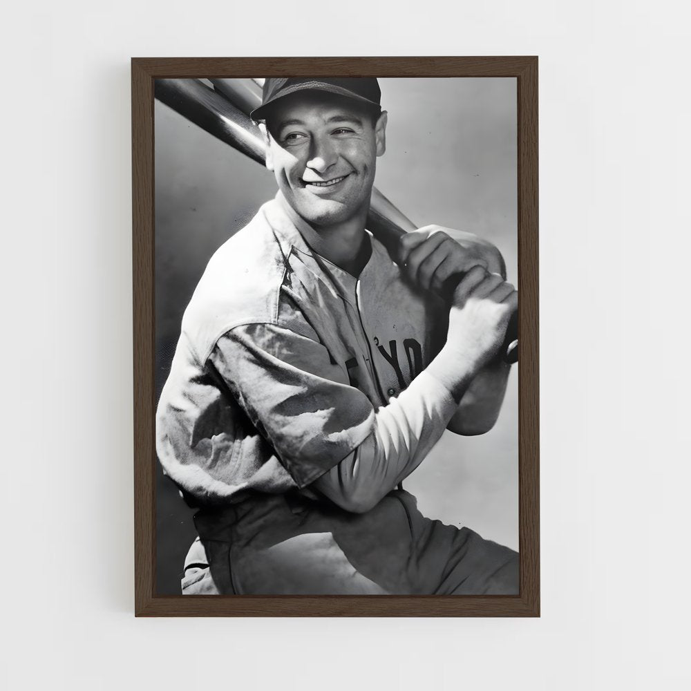 ap-lou gehrig-1 cadre Bois foncé