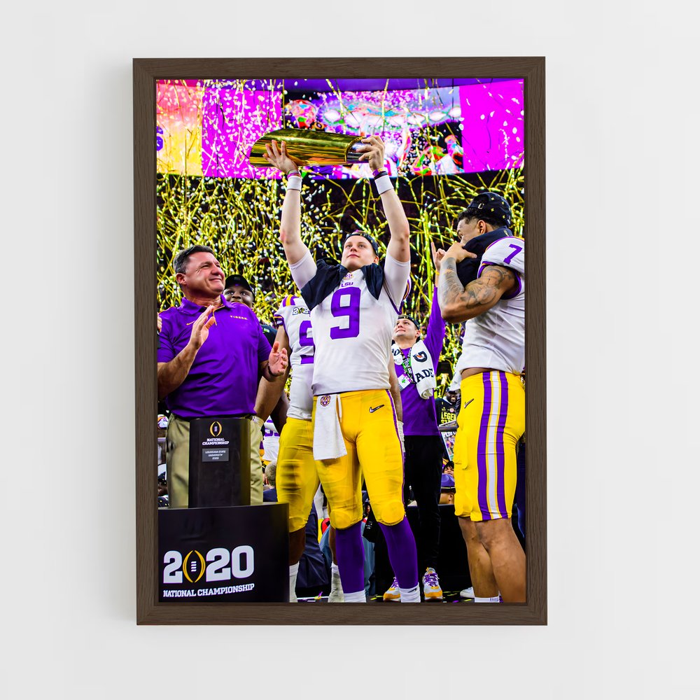ap-lsu tigers-2 cadre Bois foncé