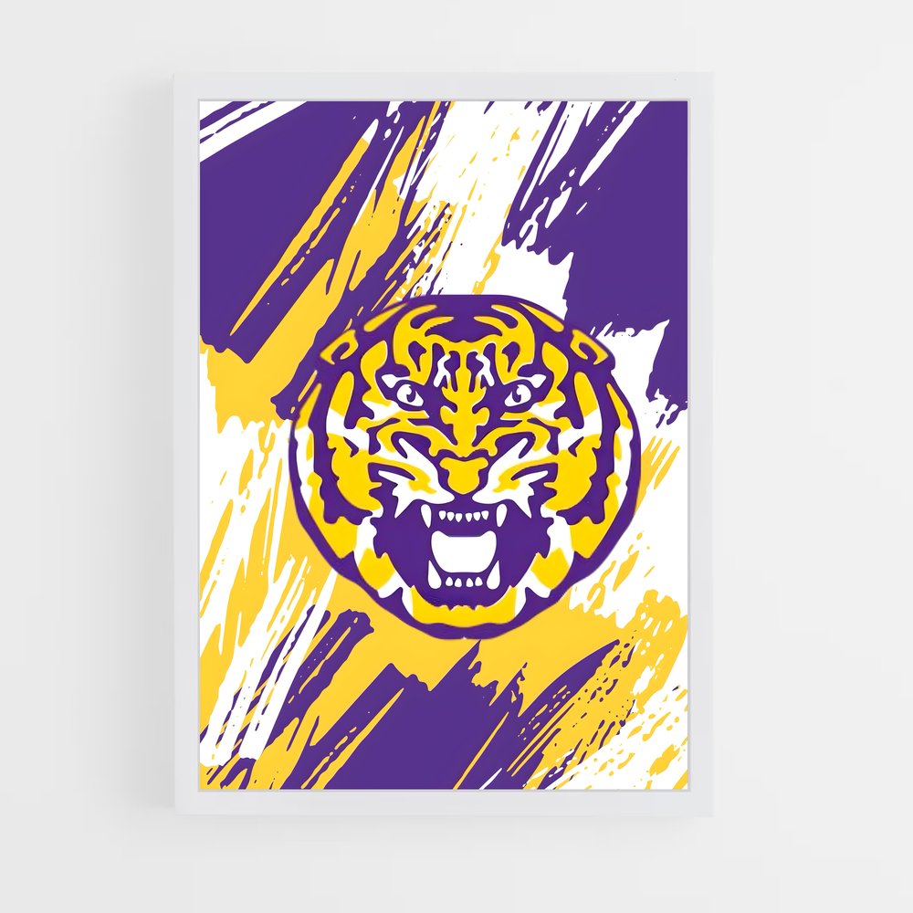 ap-lsu tigers-3 cadre Blanc