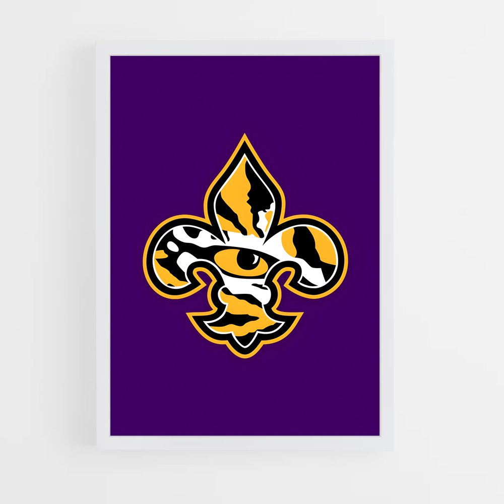 ap-lsu tigers-4 cadre Blanc