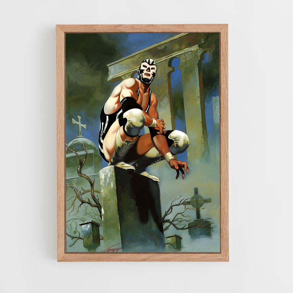 ap-lucha libre-2 cadre Bois clair