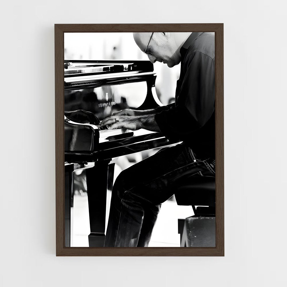 ap-ludovico einaudi-9 cadre Bois foncé