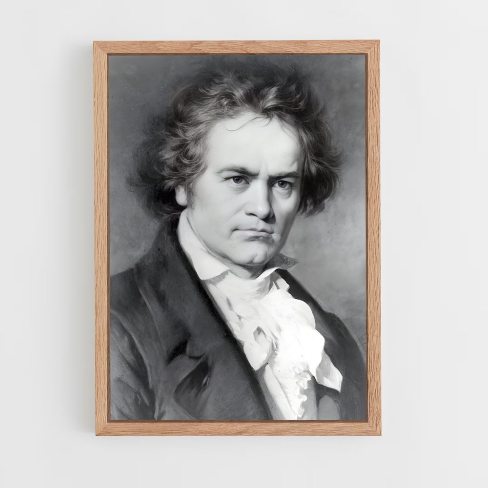 ap-ludwig van beethoven-1 cadre Bois clair