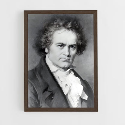 ap-ludwig van beethoven-1 cadre Bois foncé