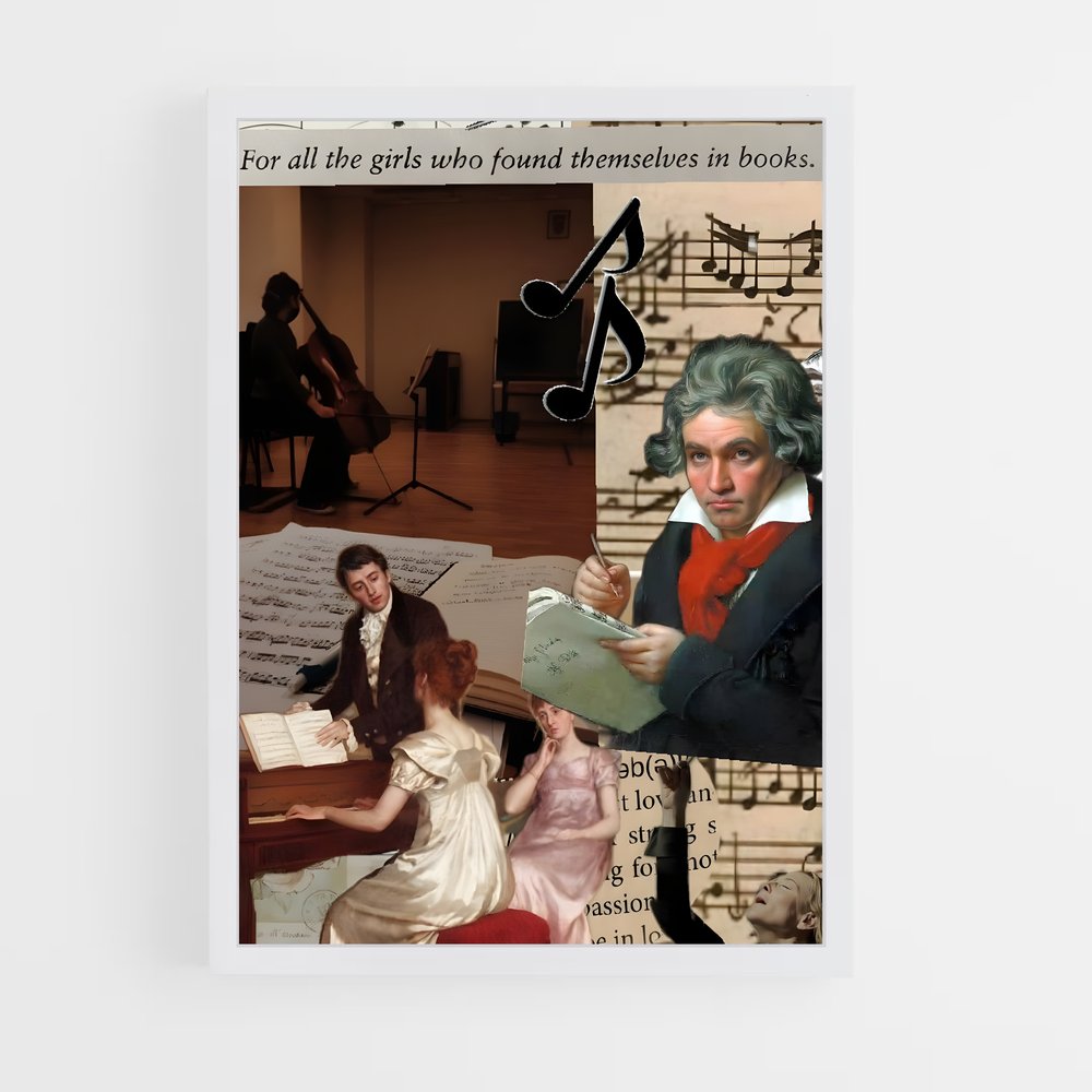 ap-ludwig van beethoven-2 cadre Blanc