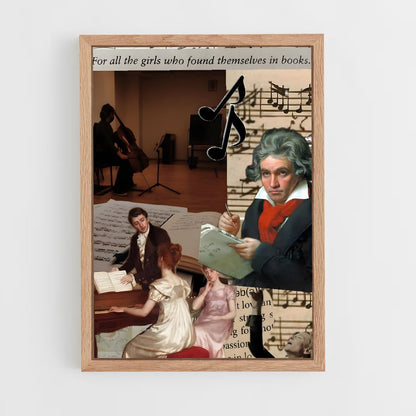 ap-ludwig van beethoven-2 cadre Bois clair