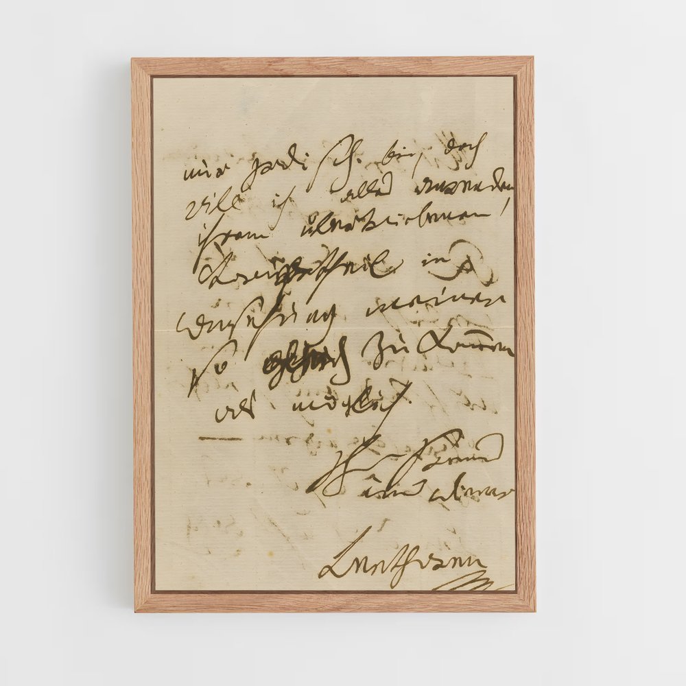 ap-ludwig van beethoven-3 cadre Bois clair