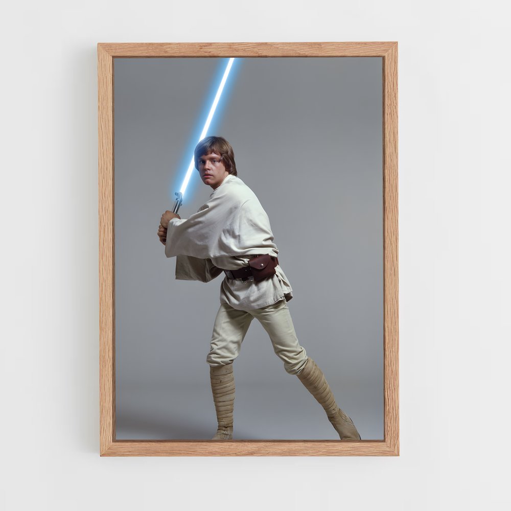 ap-luke skywalker-2 cadre Bois clair