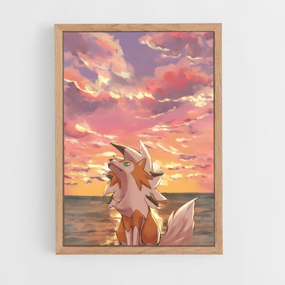 ap-lycanroc-4 cadre Bois clair