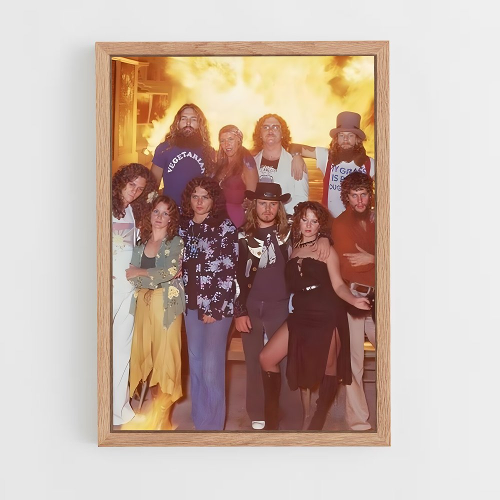 ap-lynyrd skynyrd-4 cadre Bois clair