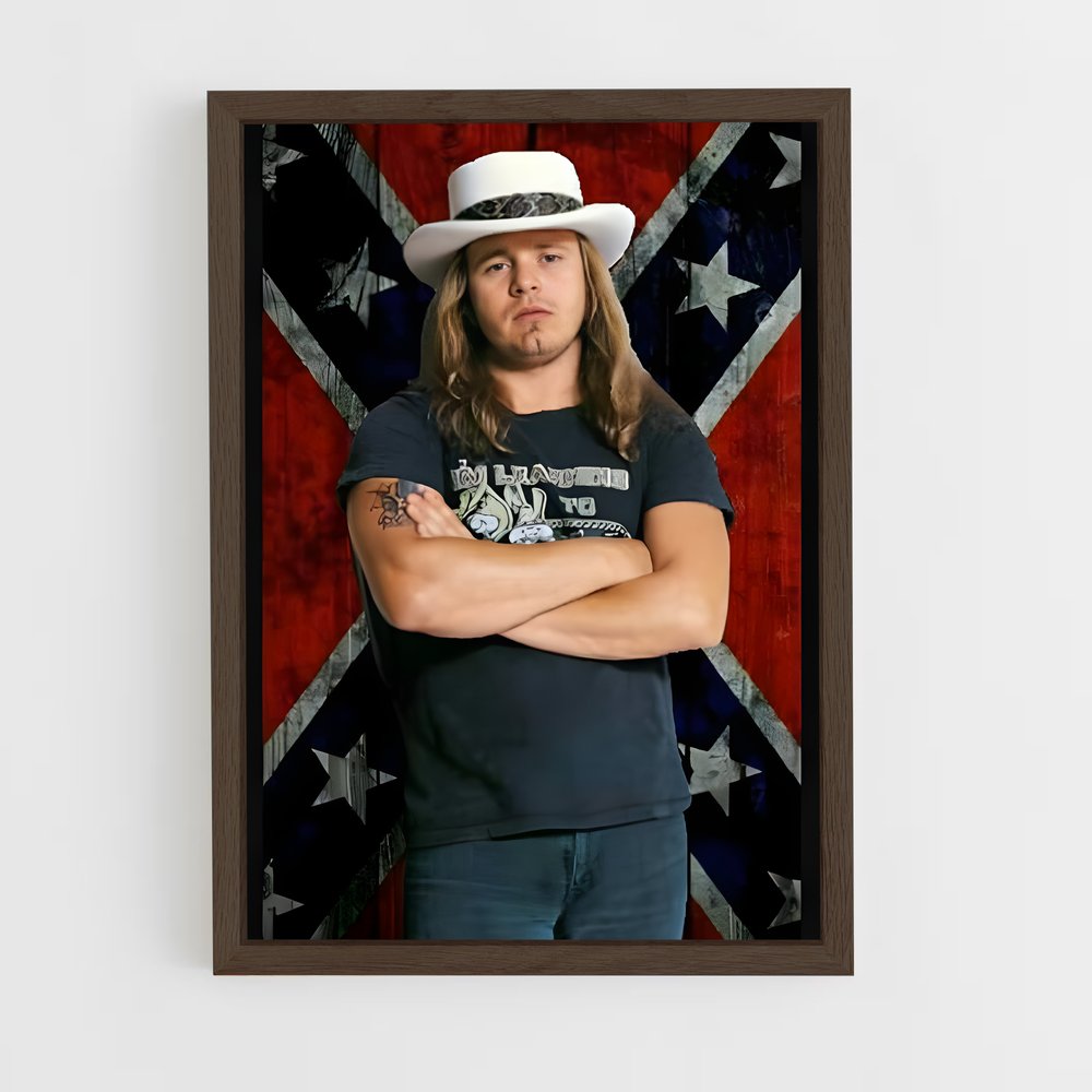 ap-lynyrd skynyrd-6 cadre Bois foncé