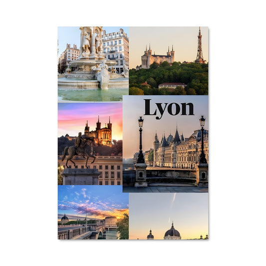 Poster Paris en Collage