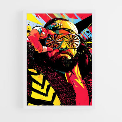 ap-macho man randy savage-3 cadre Blanc