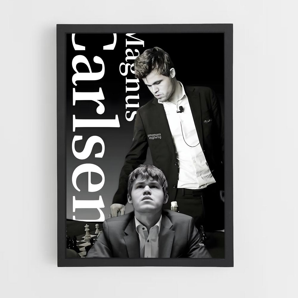 ap-magnus carlsen-2 cadre Noir