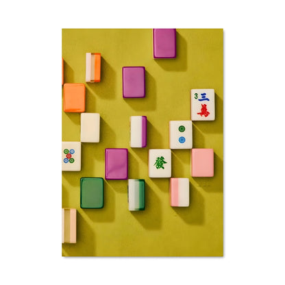 Poster Mahjong Coloré