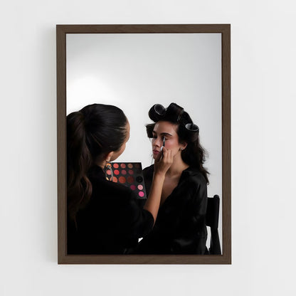 ap-makeup artist-7 cadre Bois foncé