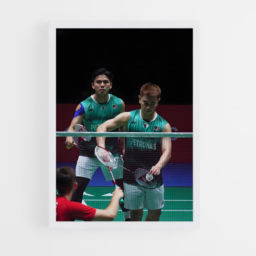 ap-malaysia national badminton team-3 cadre Blanc