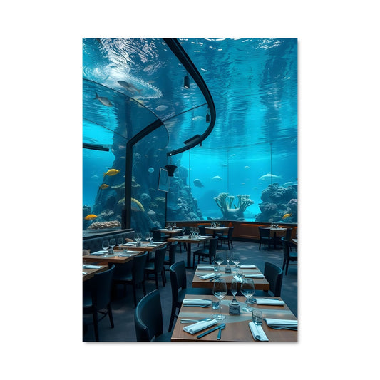 Poster Dîner Sous-Marin