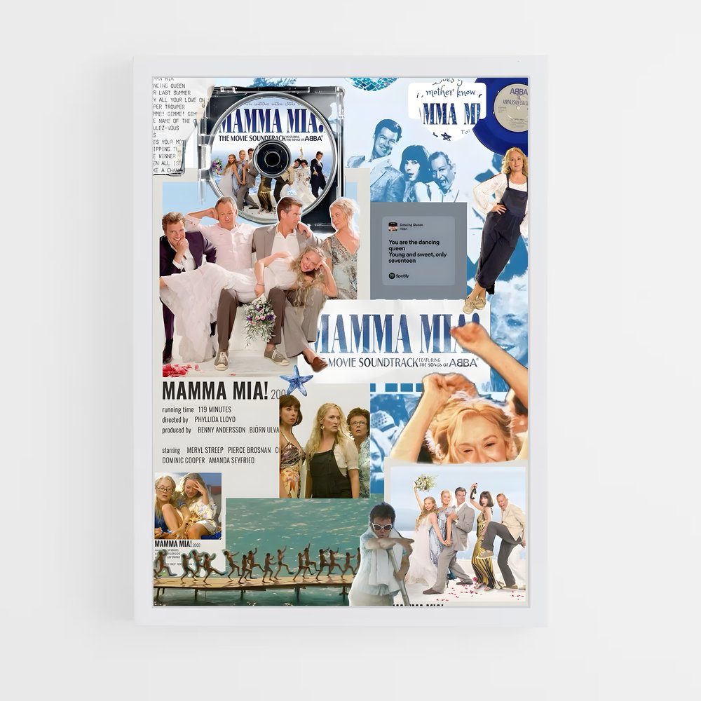 ap-mamma mia-1 cadre Blanc
