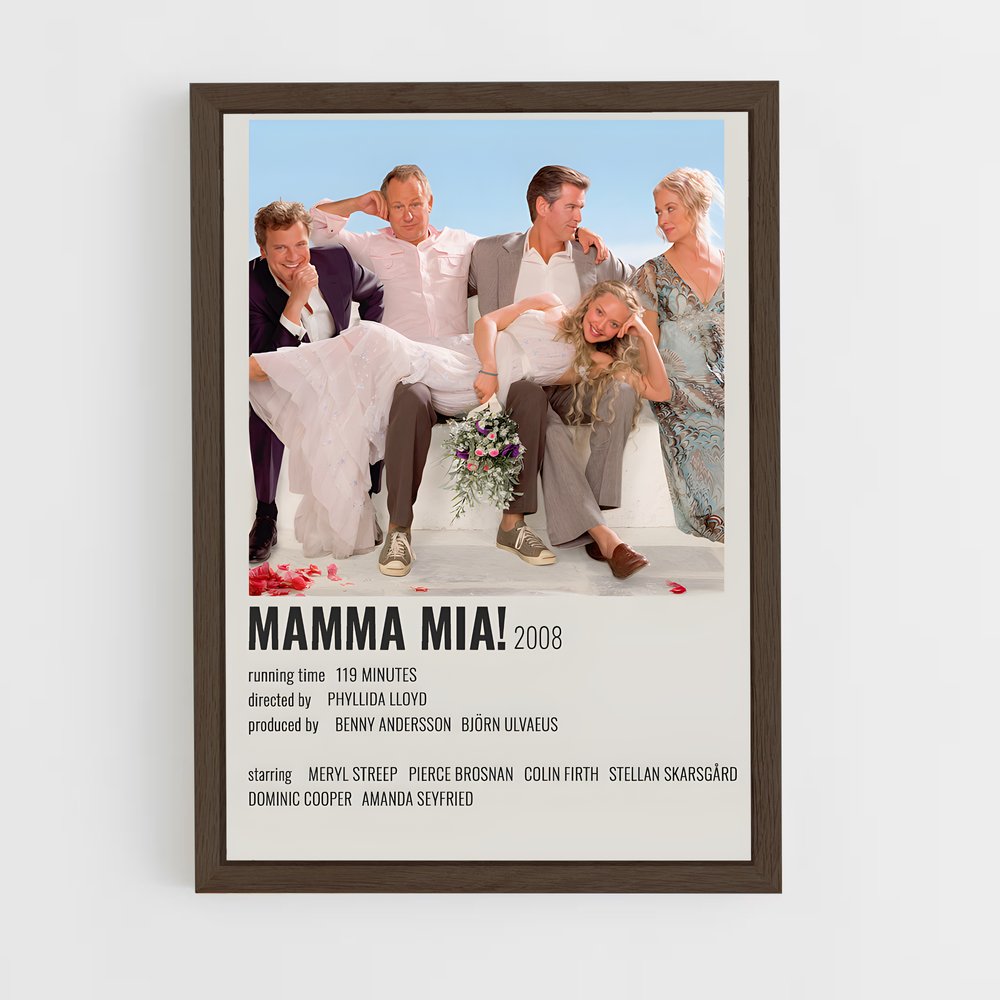 ap-mamma mia-4 cadre Bois foncé