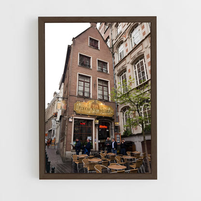 ap-manneken pis-4 cadre Bois foncé