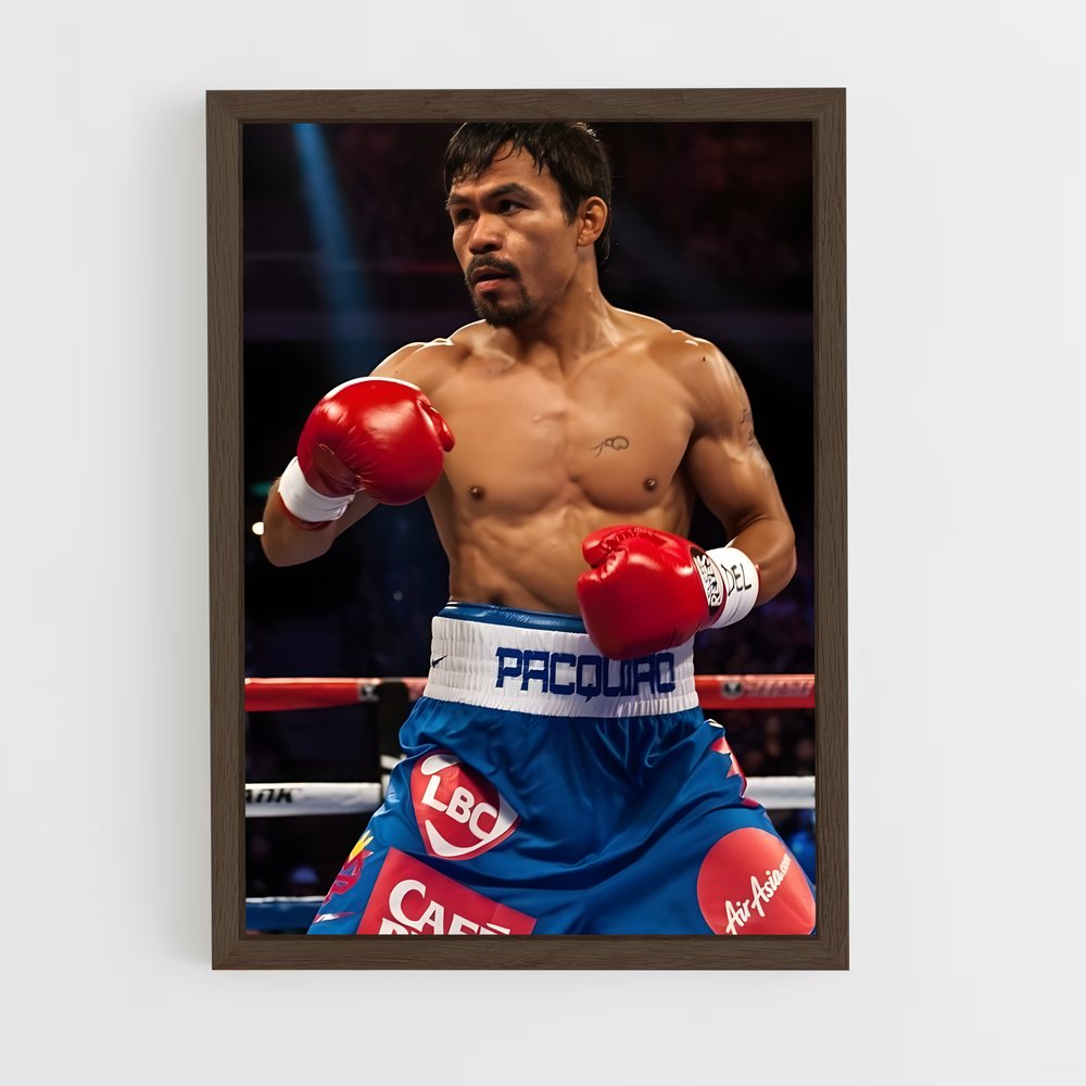 ap-manny pacquiao-1 cadre Bois foncé