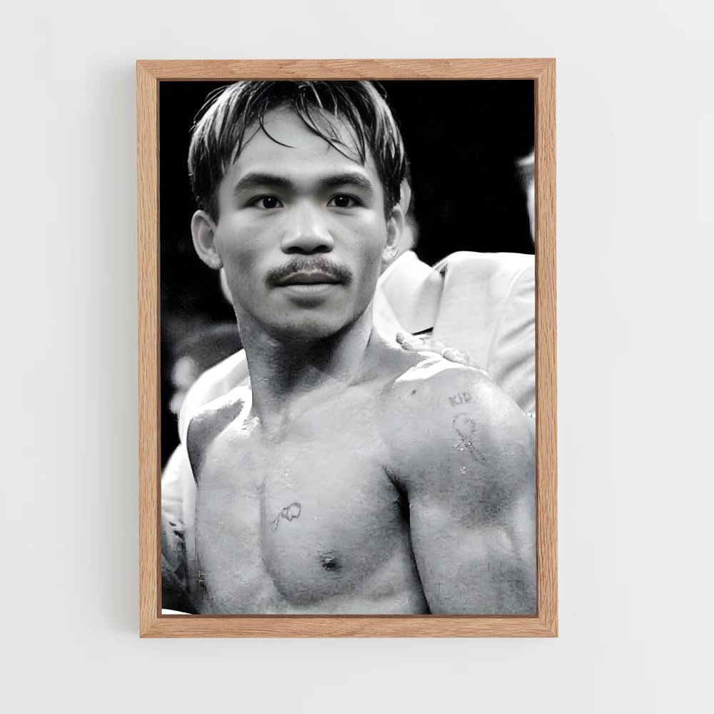 ap-manny pacquiao-8 cadre Bois clair