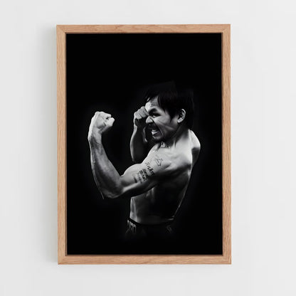 ap-manny pacquiao-9 cadre Bois clair