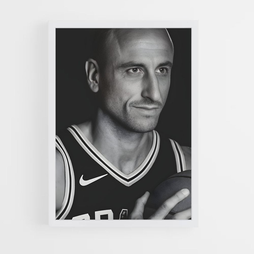 ap-manu ginobili-7 cadre Blanc