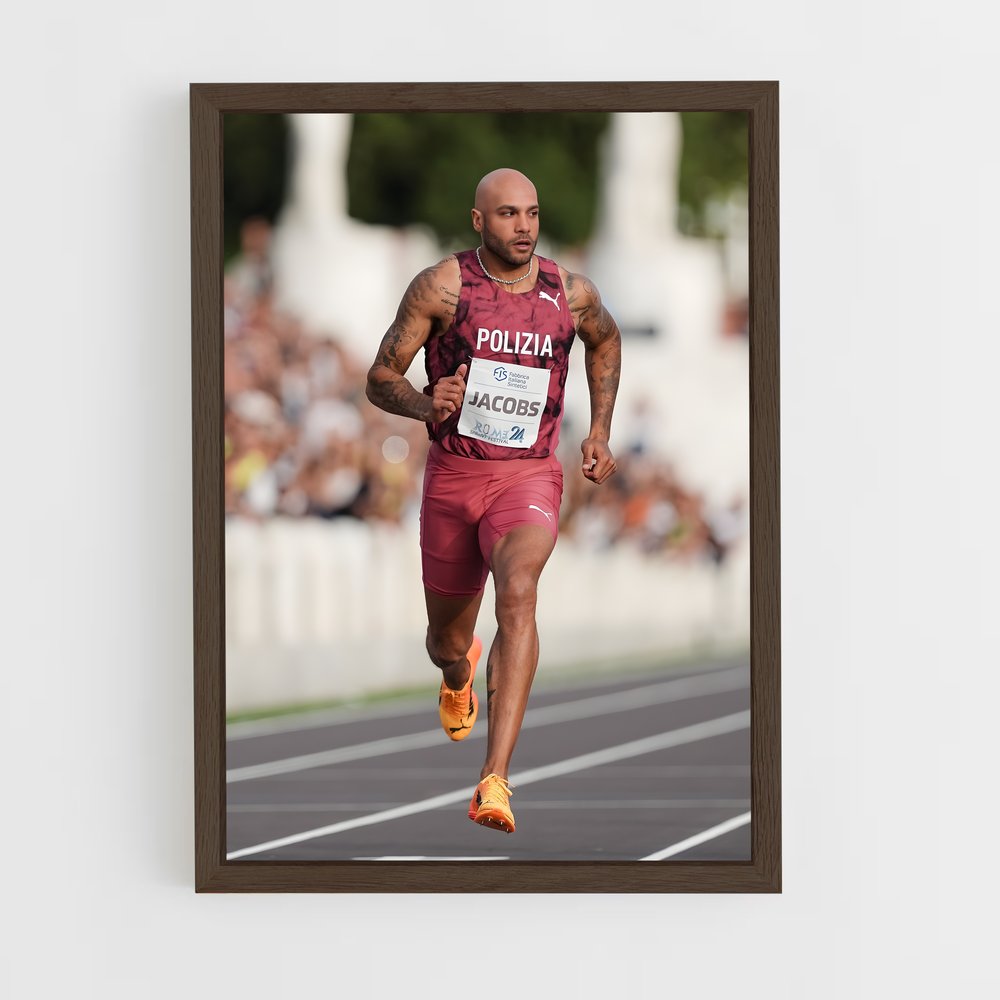 ap-marcell jacobs-2 cadre Bois foncé