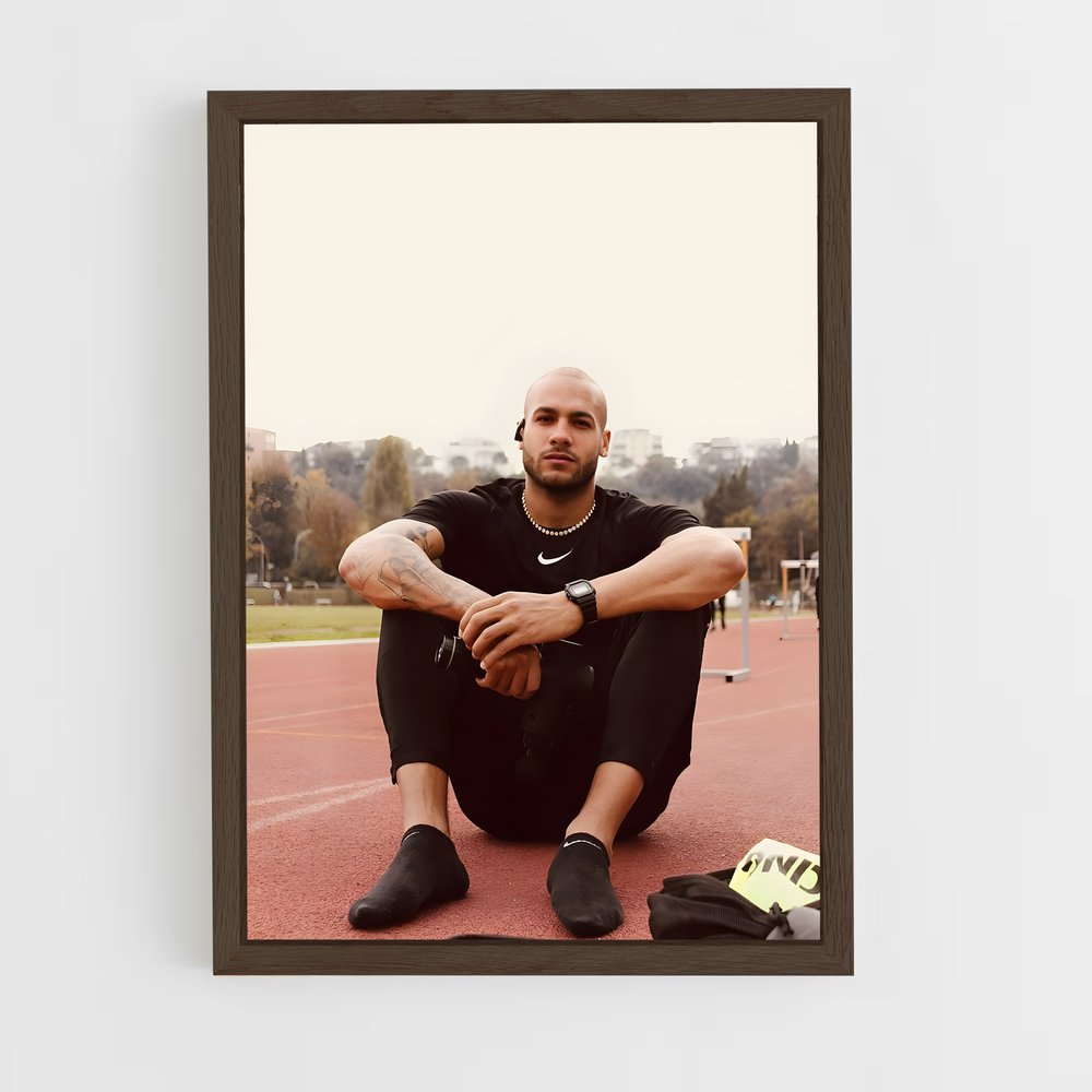 ap-marcell jacobs-4 cadre Bois foncé