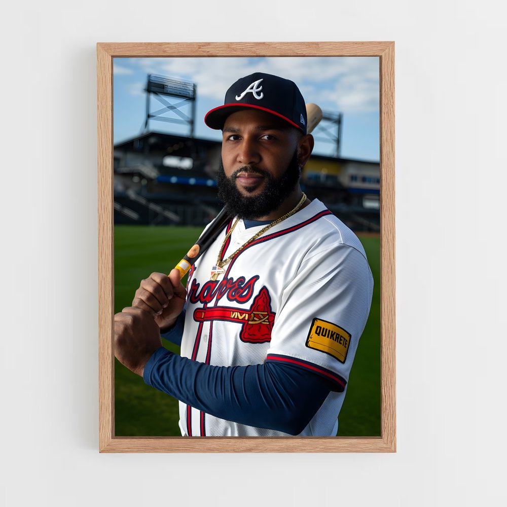 ap-marcell ozuna-3 cadre Bois clair