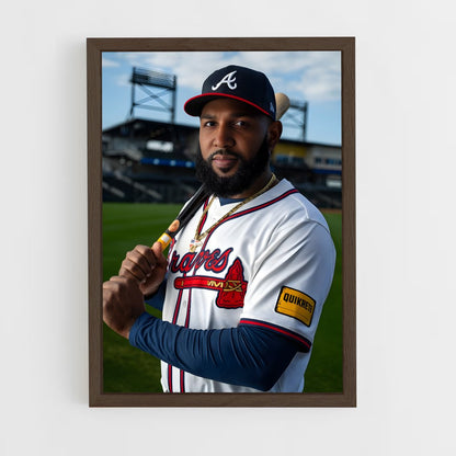 ap-marcell ozuna-3 cadre Bois foncé