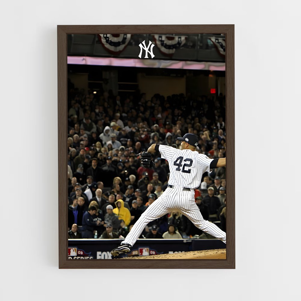 ap-mariano rivera-5 cadre Bois foncé